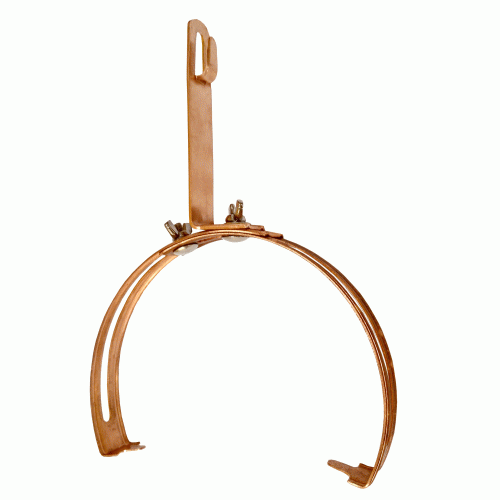 Тримач коньковий півкруглий універсальний мідний