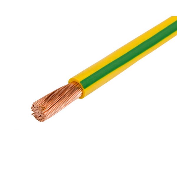 Провід ПВ3 1*6 для заземлення зелено-жовтий