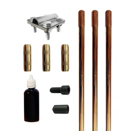 Комплект заземлення обміднений 4.5м Galmar 44045