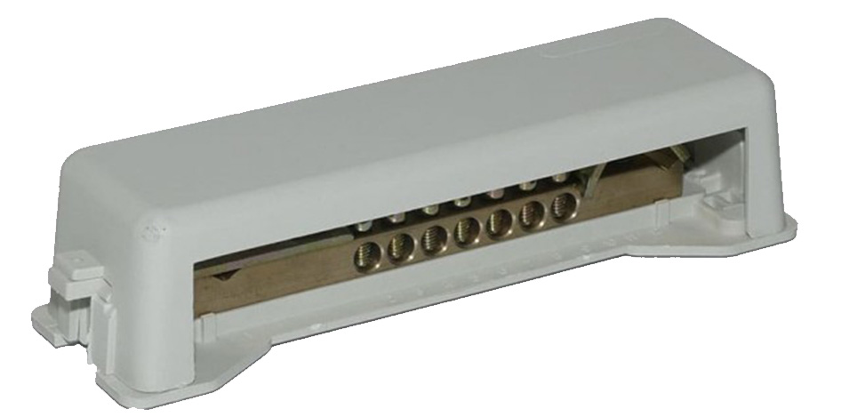 Шина зрівнювання потенціалів дворядна з кришкою 14х10/7 502793