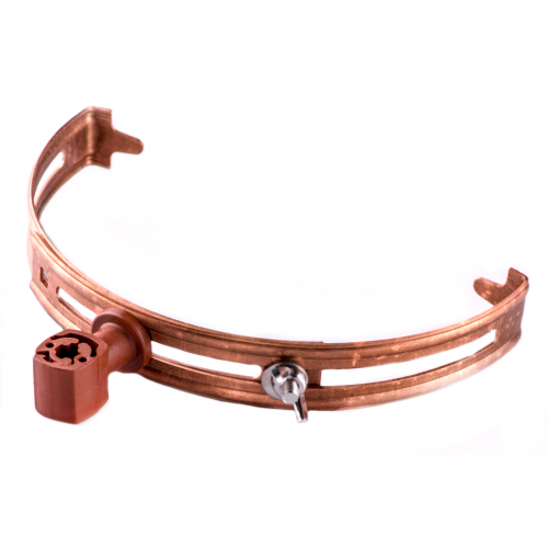 Тримач коньковий півкруглий мідний