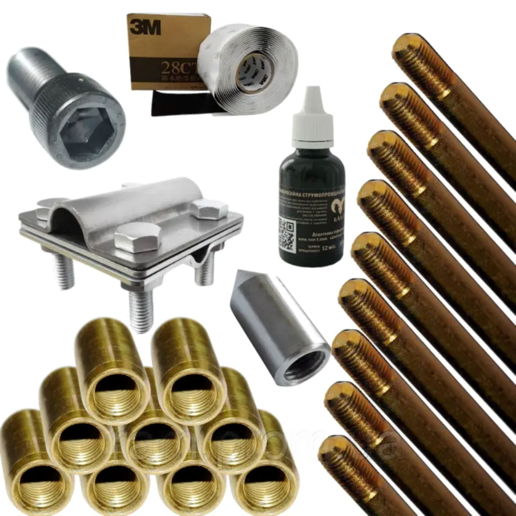 Комплект заземлення оцинкований R13,5m d16mm 40135