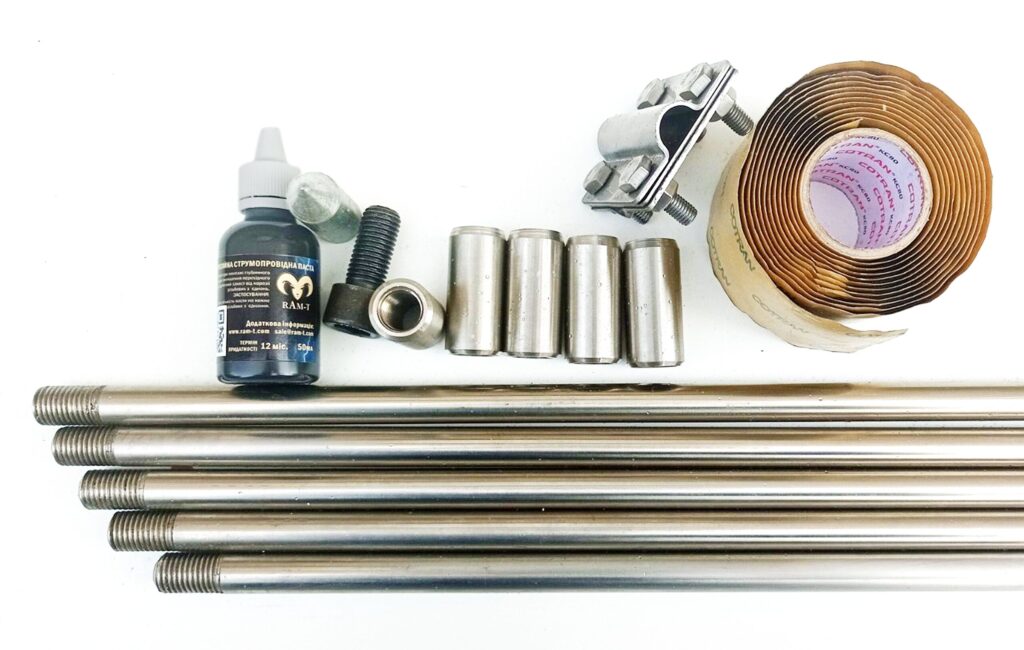 Комплект заземлення R7,5m 43075 Нержавіюча сталь