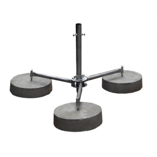 Тринога для щогли з бетонними основами